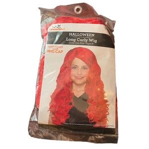 Celebrate Halloween Long Red Curly Wig Child New